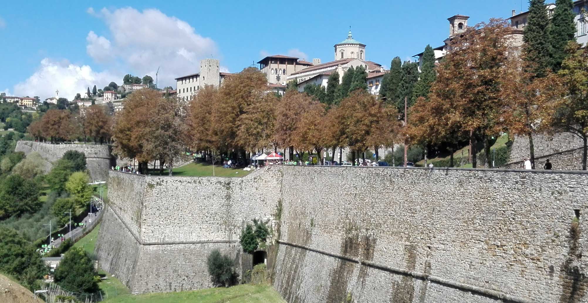 Bergamo bastioni Mura Venete UNESCO